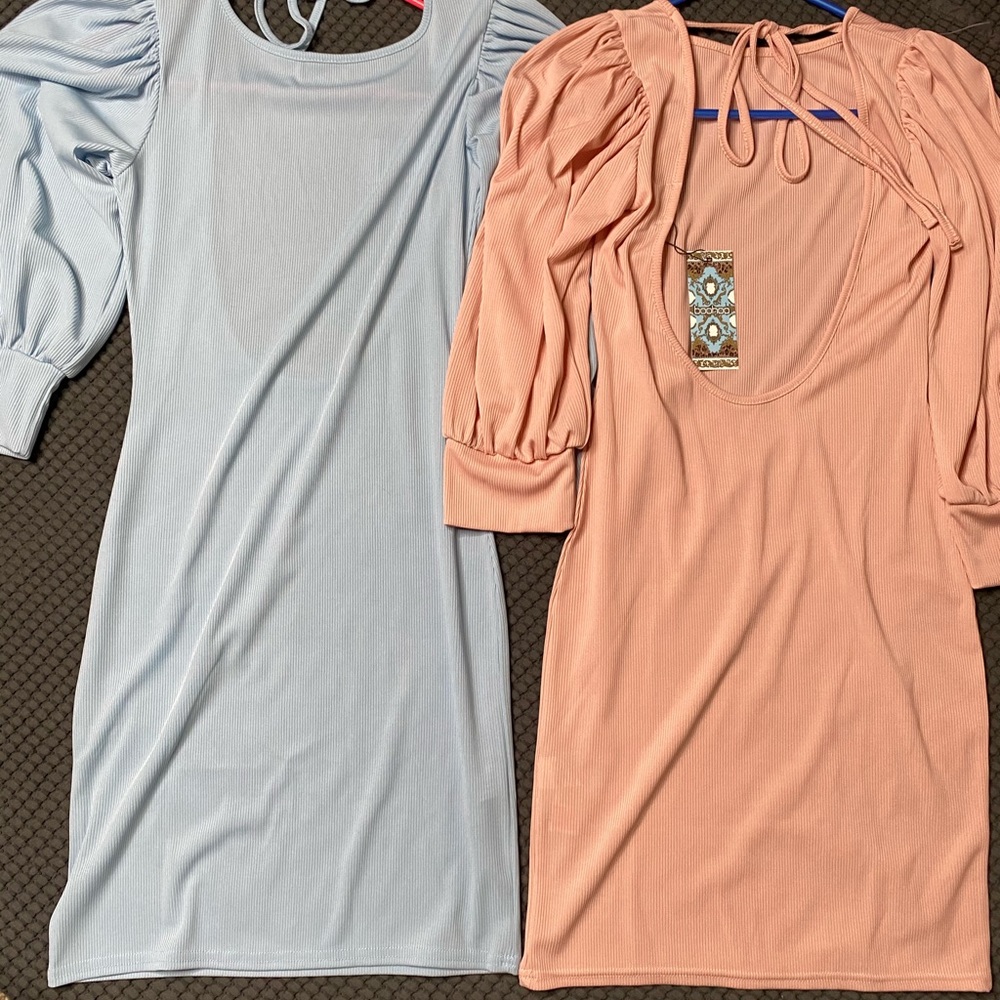 Boohoo long sleeve mini dress